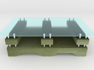 modern table 2 Model 3D
