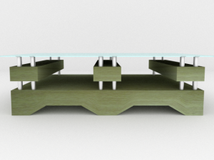 modern table 2 Model 3D