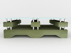 modern table 2 3D Model
