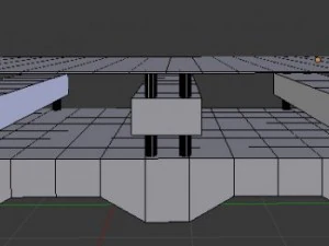 modern table 2 3D Model