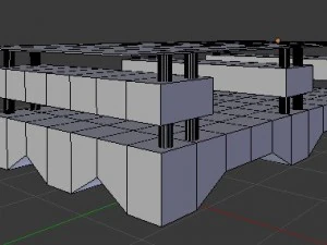 modern table 2 3D Model