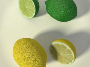 lemon and lime 3D-Modell