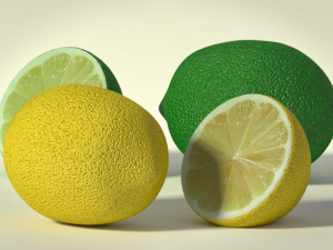 lemon and lime 3D-Modell