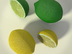 lemon and lime 3D-Modell