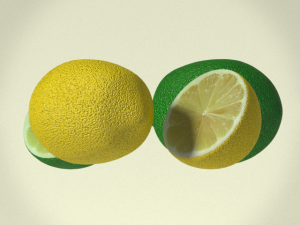 lemon and lime 3D-Modell