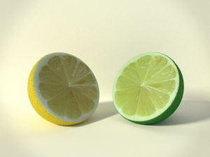 lemon and lime 3D-Modell