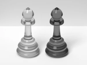 schaak bisschoppen 3D Model