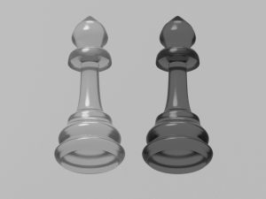 chess bishops Modelo 3D