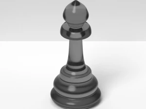 チェス司教 3Dモデル