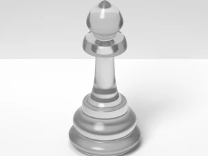 チェス司教 3Dモデル