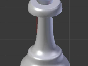 チェス司教 3Dモデル