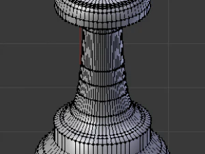 チェス司教 3Dモデル