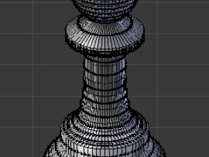 dois pe&otilde;es de xadrez Modelo 3D