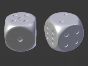 dice 4 3D Model