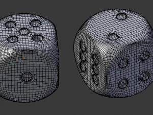 dice 4 3D Model