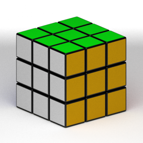 rubiks cube Modèle 3D .c4d .max .obj .3ds .fbx .stl .blend 
