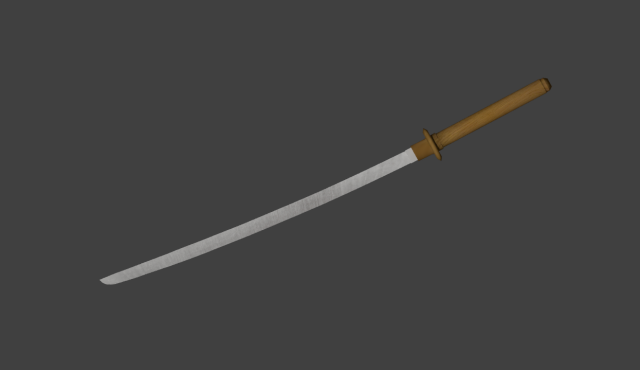 katana sword 3D 模型 .c4d .max .obj .3ds .fbx .stl .blend 