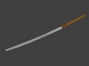 katana sword Model 3D