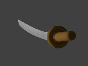 katana sword 3D 模型