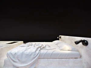 bed with bath 3D Model