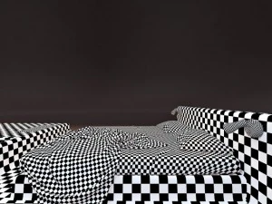 bed with bath 3D Model