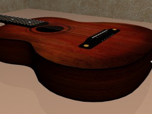 acoustic guitar 3D Модель