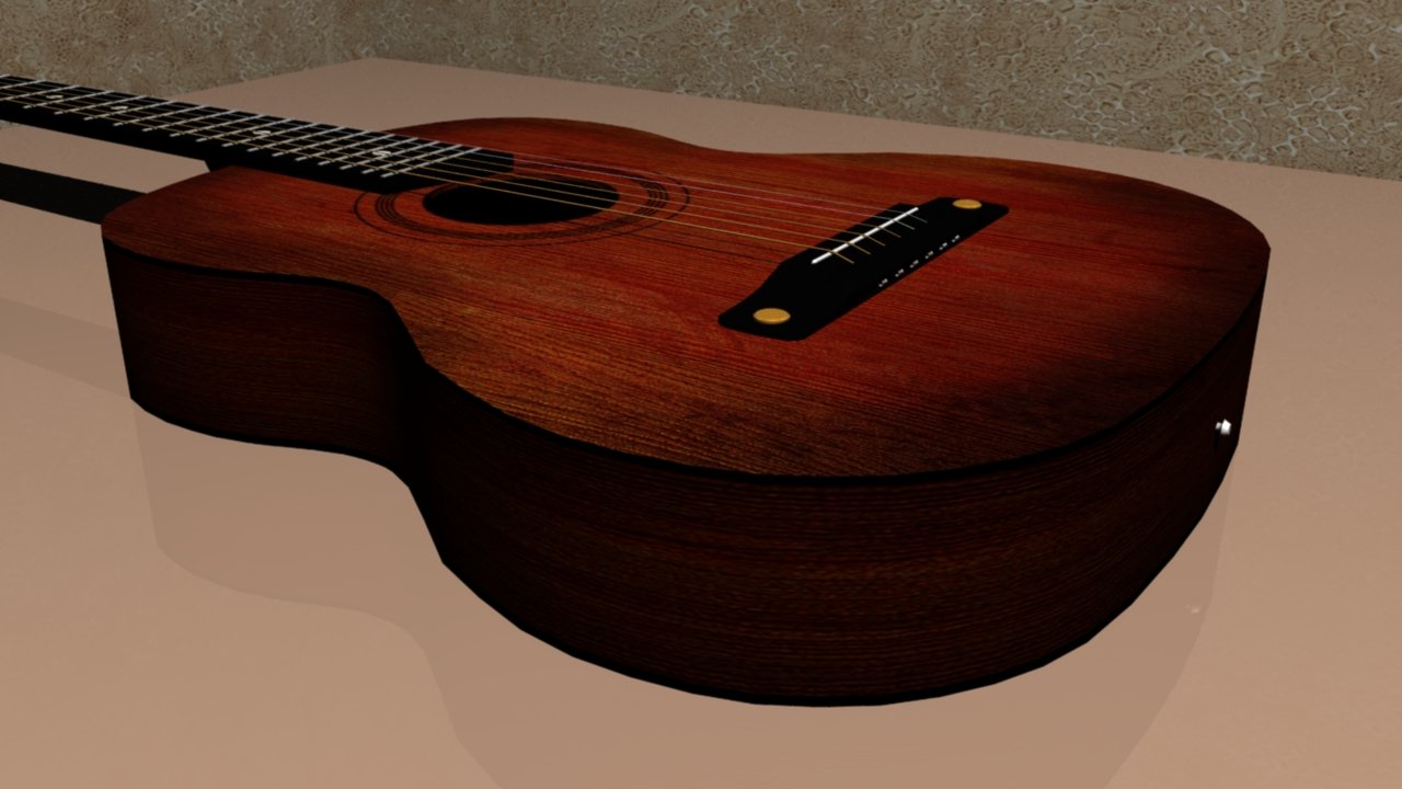 3д модель гитары