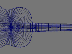 acoustic guitar 3D Model