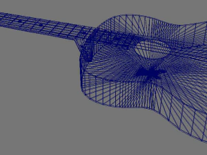 acoustic guitar 3D Model
