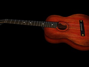 acoustic guitar 3D Модель