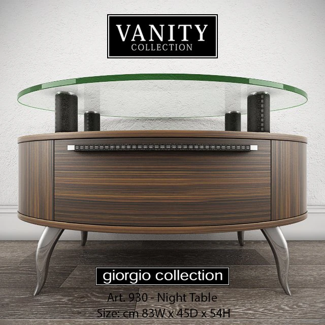 giorgio collection vanity art 930 night 3D Model .c4d .max .obj .3ds .fbx .stl .blend 