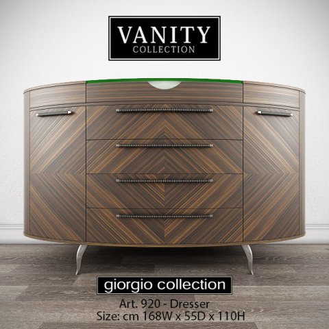 giorgio collection vanity art 920 dresser 3D 模型 .c4d .max .obj .3ds .fbx .stl .blend