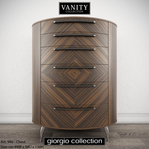 giorgio collection vanity art 940 chest Model 3D .c4d .max .obj .3ds .fbx .stl .blend 