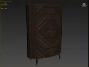 giorgio collection vanity art 940 chest Model 3D