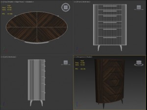 giorgio collection vanity art 940 chest Model 3D