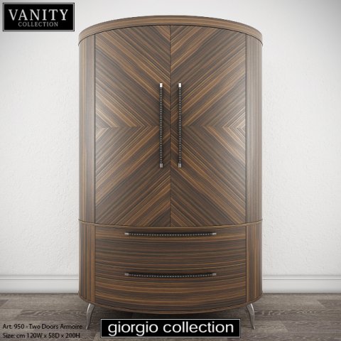 giorgio collection vanity art 950 two doors armoir Modelo 3D .c4d .max .obj .3ds .fbx .stl .blend 