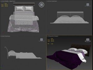 giorgio collection vanity art 932 king size bed Modelo 3D