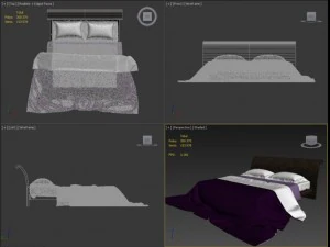 giorgio collection vanity art 932 king size bed 3D Model