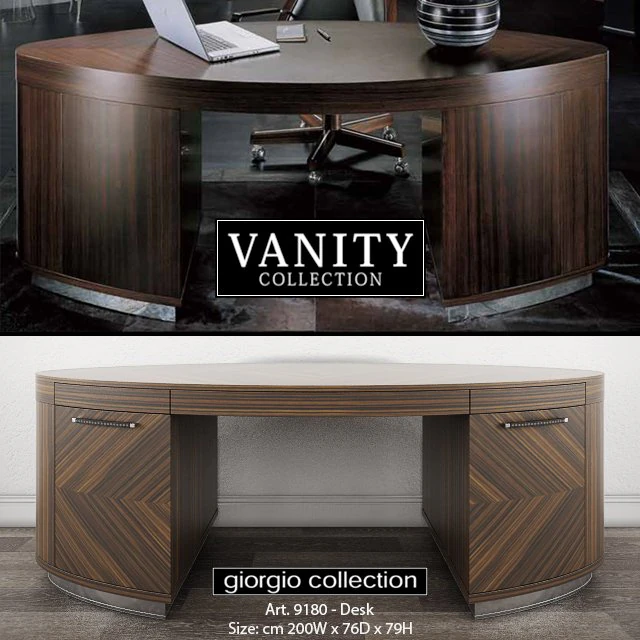 giorgio collection vanity art 9180 desk 3D Model .c4d .max .obj .3ds .fbx .stl .blend 