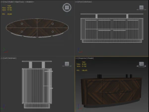 giorgio collection vanity art 9182 credenza 3D Model