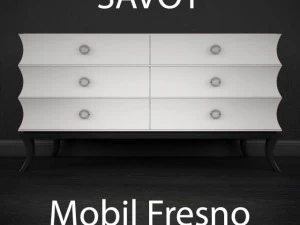 comò della collezione savoia di mobilfresno Modello 3D