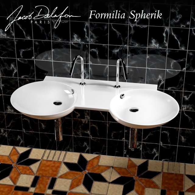 jacob delafon formilia spherik e4502 3D Model .c4d .max .obj .3ds .fbx .stl .blend