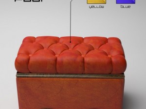pouf Modelo 3D