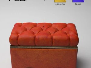 pouf Modello 3D