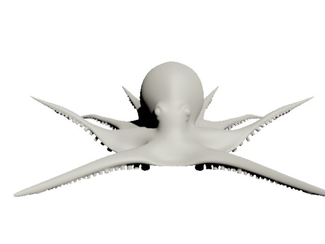 octopus 3D Model .c4d .max .obj .3ds .fbx .stl .blend 