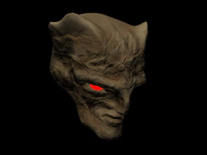 stone head monster 3D Model