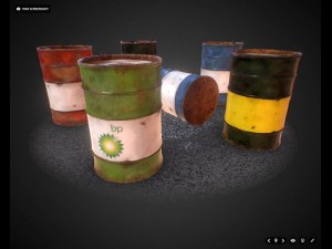 oil barrels Modelo 3D