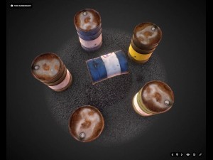oil barrels 3Dモデル