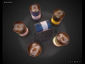 oil barrels 3D Model