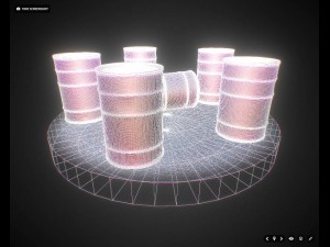 oil barrels 3Dモデル